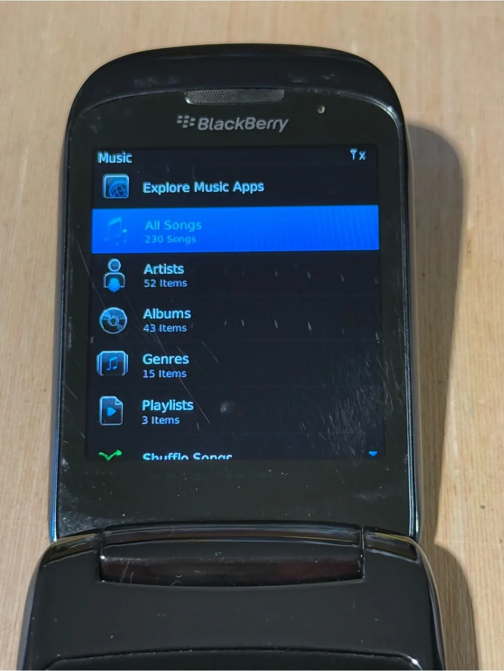 BlackBerry Style 9670 Flip Phone Sprint Smartphone Tested Good w/Charg-230-Songs